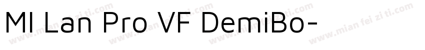 MI Lan Pro VF DemiBo字体转换